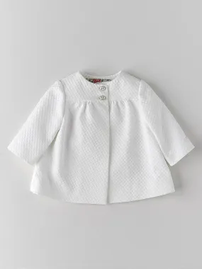 Abrigo pique blanco
