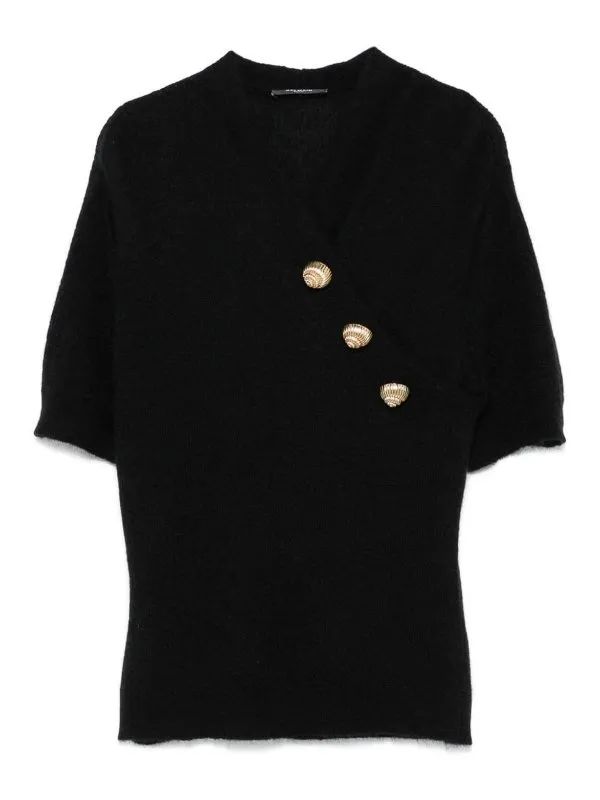 BALMAIN TOP  NEGRO