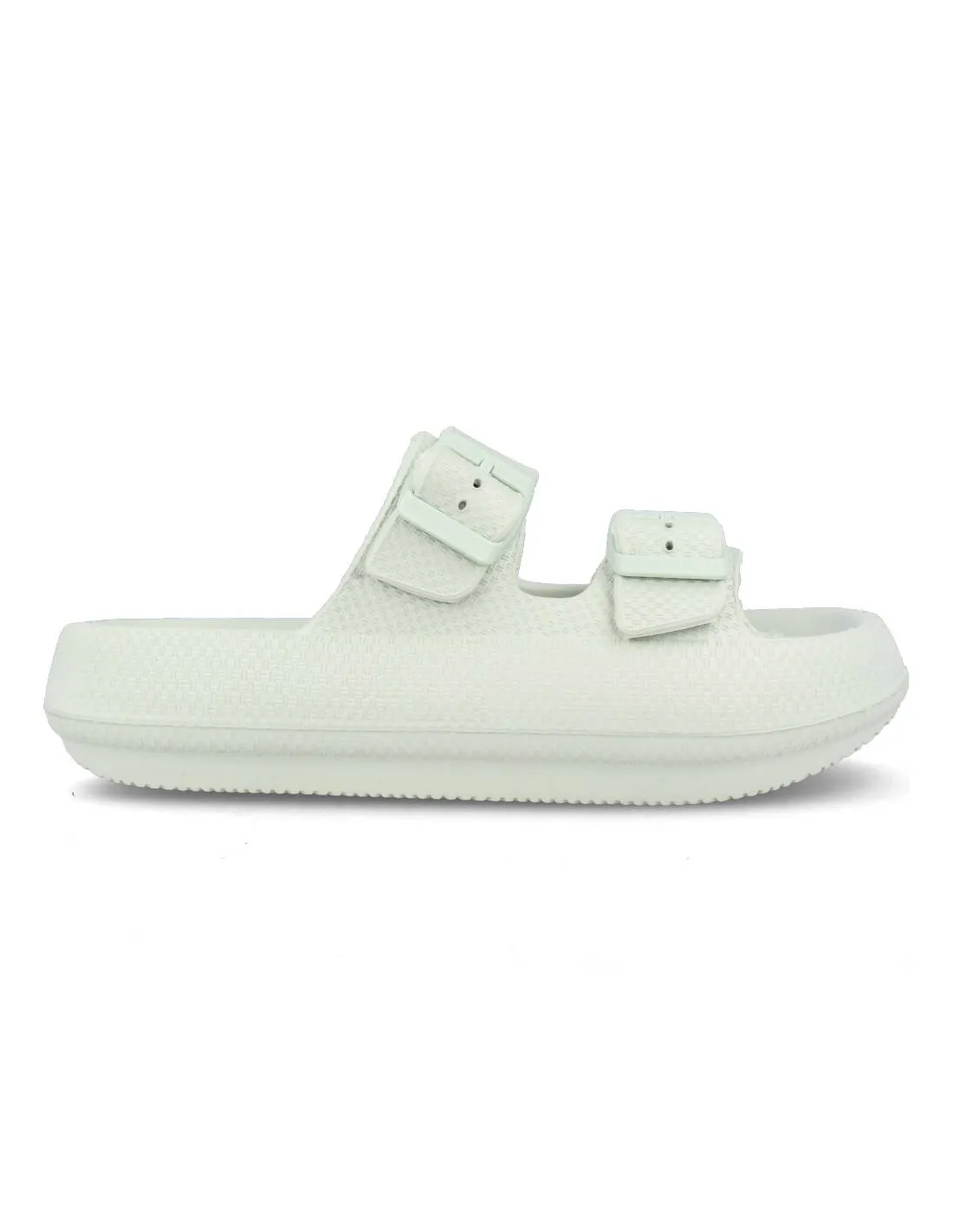B&W  SANDALIA DOBLE HEBILLA PLATAFORMA BLUE