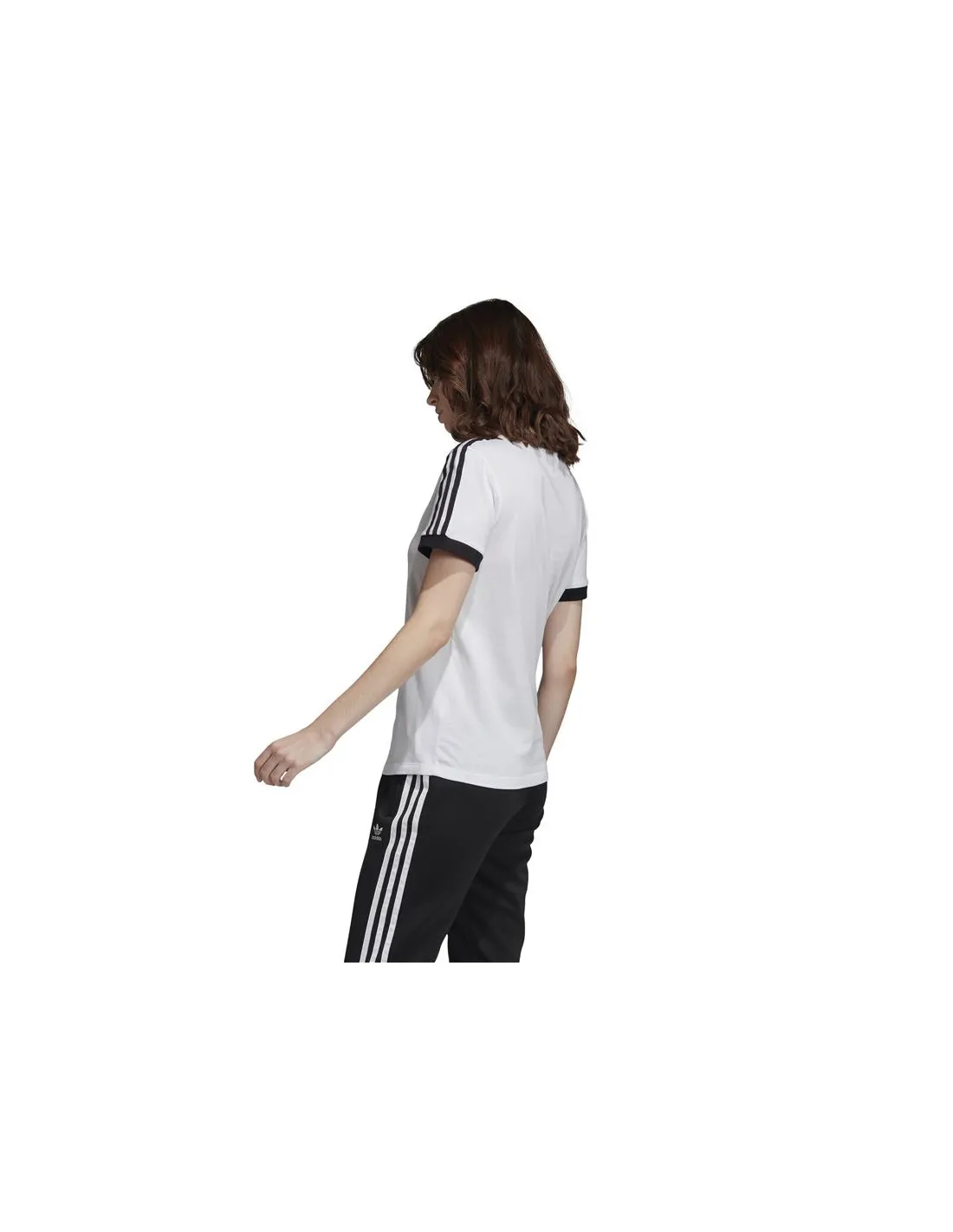 Camiseta adidas 3 Stripes blanco Mujer