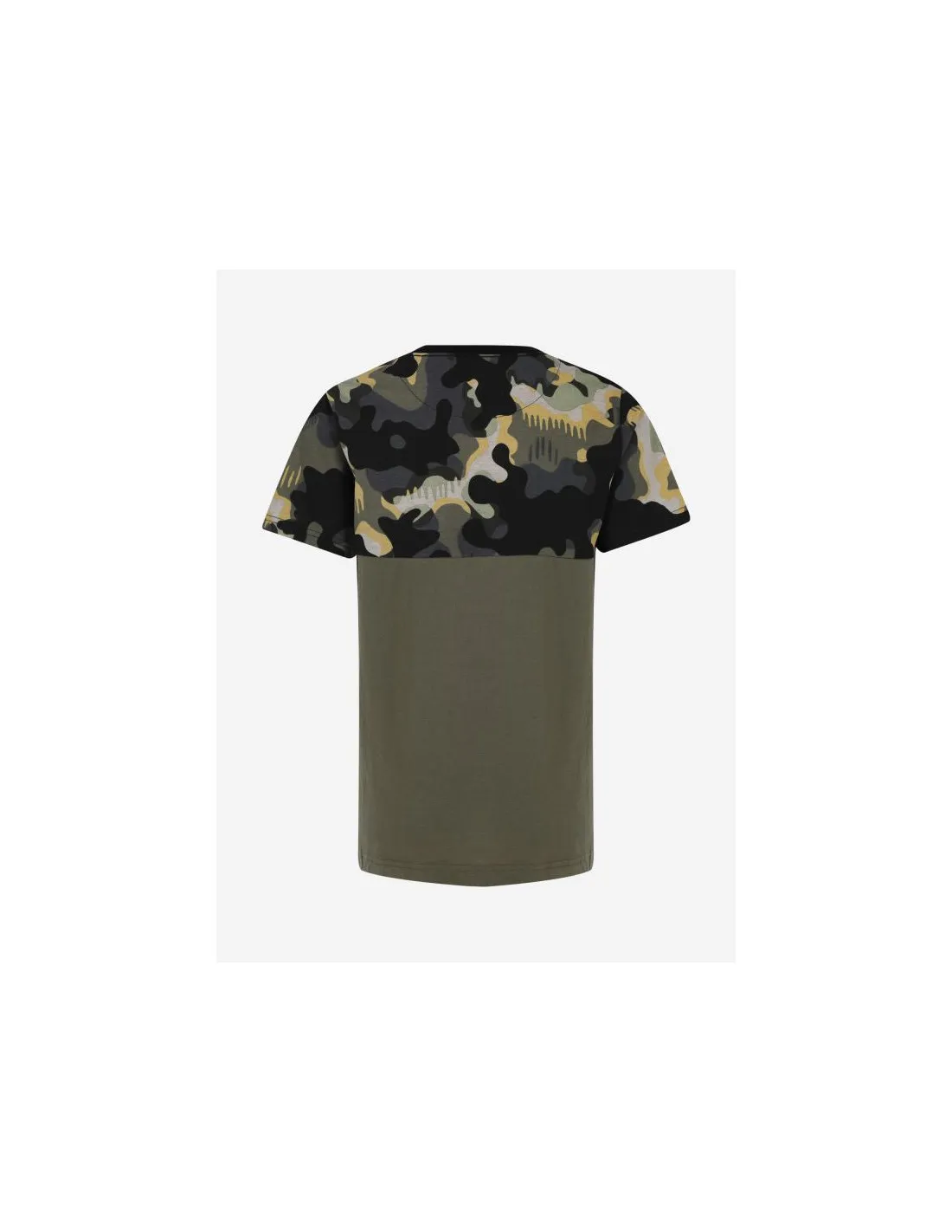 Camiseta Converse Blocked Camo Verde Infantil