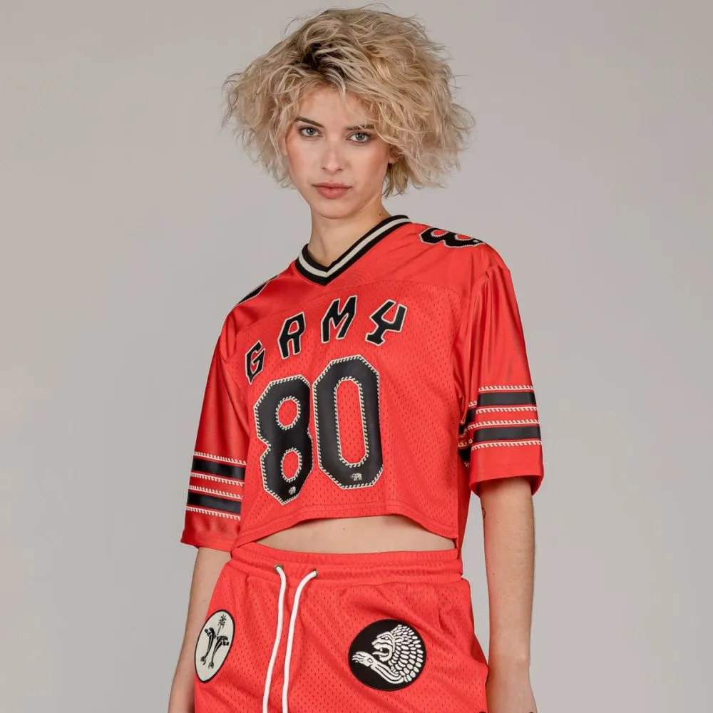 CAMISETA GRIMEY THE CLOUT MESH CROP GIRL  RED | SPRING 23