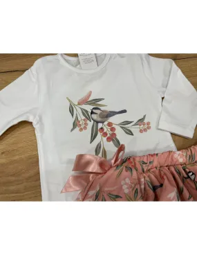 Conjunto para bebe niña Pajarito Rama