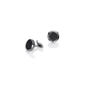 Gemelos Viceroy Fashion de acero e ip negro para hombre.
