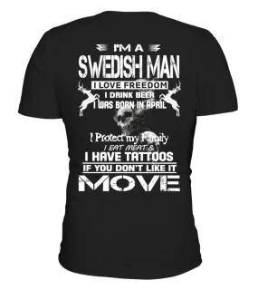 I'M A SWEDISH MAN Camiseta cuello redondo Unisex