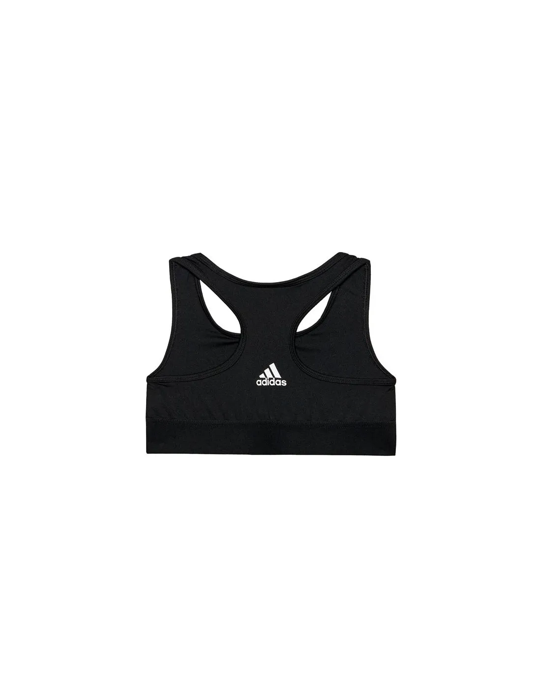 Top sujetador de fitness adidas Sports Single Jersey Fitted Girl Black