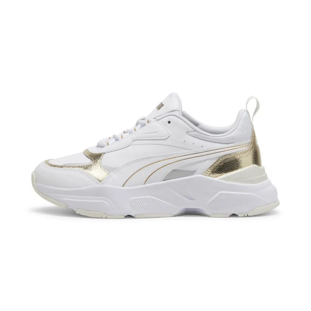 Zapatillas Urbanas Puma Para Mujer 395267 01 Cassia Metallic Shine Blanco