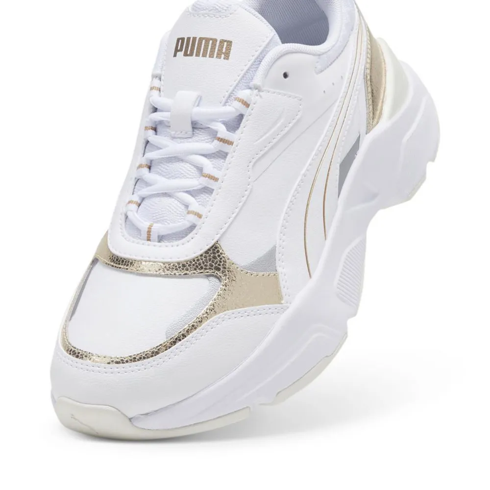 Zapatillas Urbanas Puma Para Mujer 395267 01 Cassia Metallic Shine Blanco